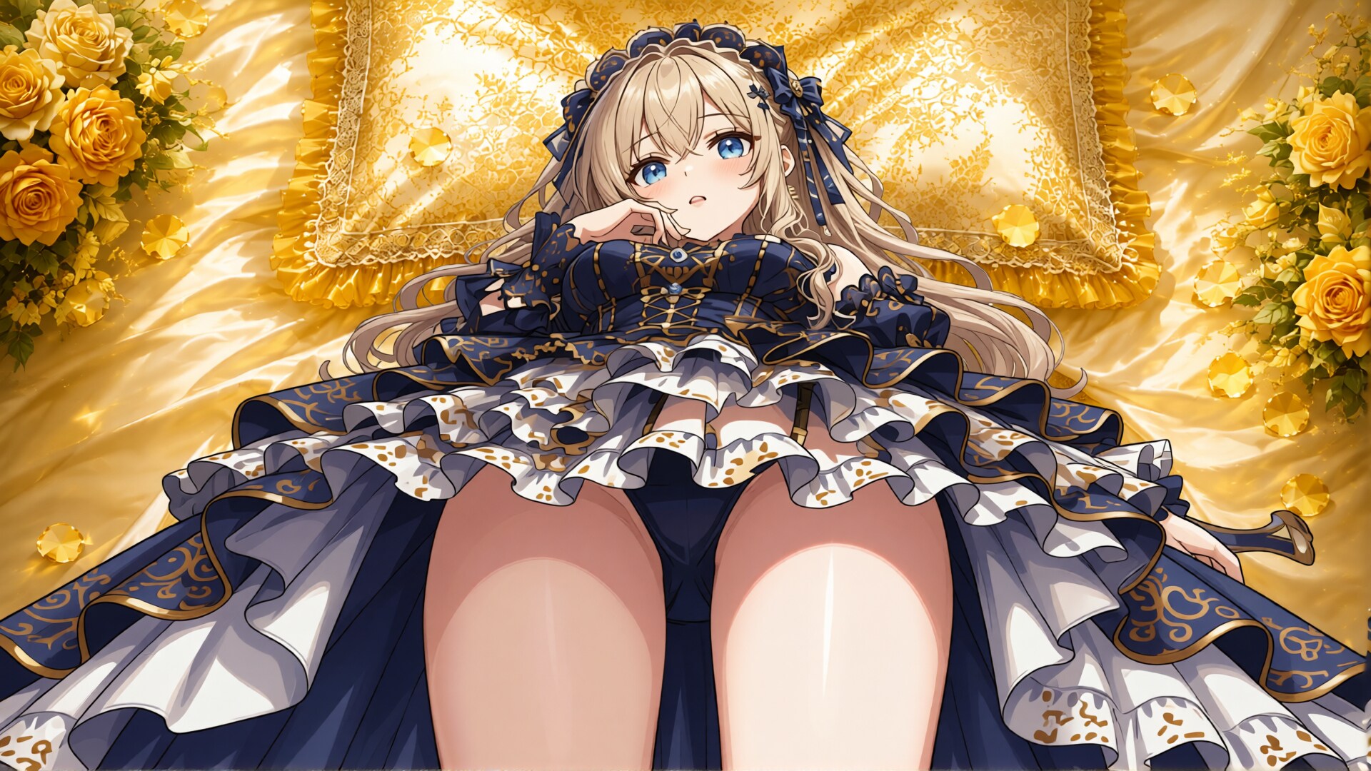 金髪少女と青ドレス　その1