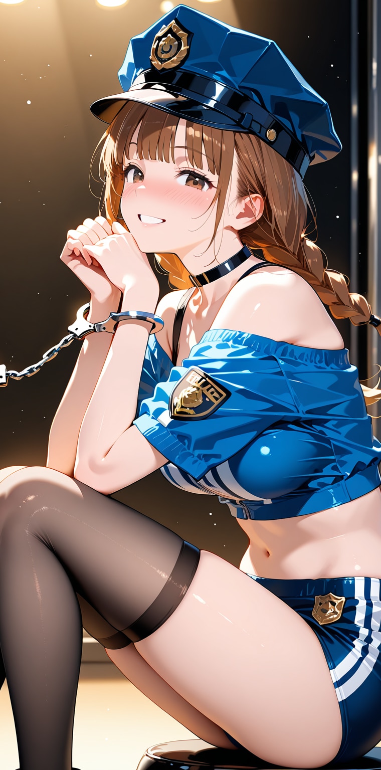 逮捕しちゃうよ…？♡　ポリスガールのお姉さん