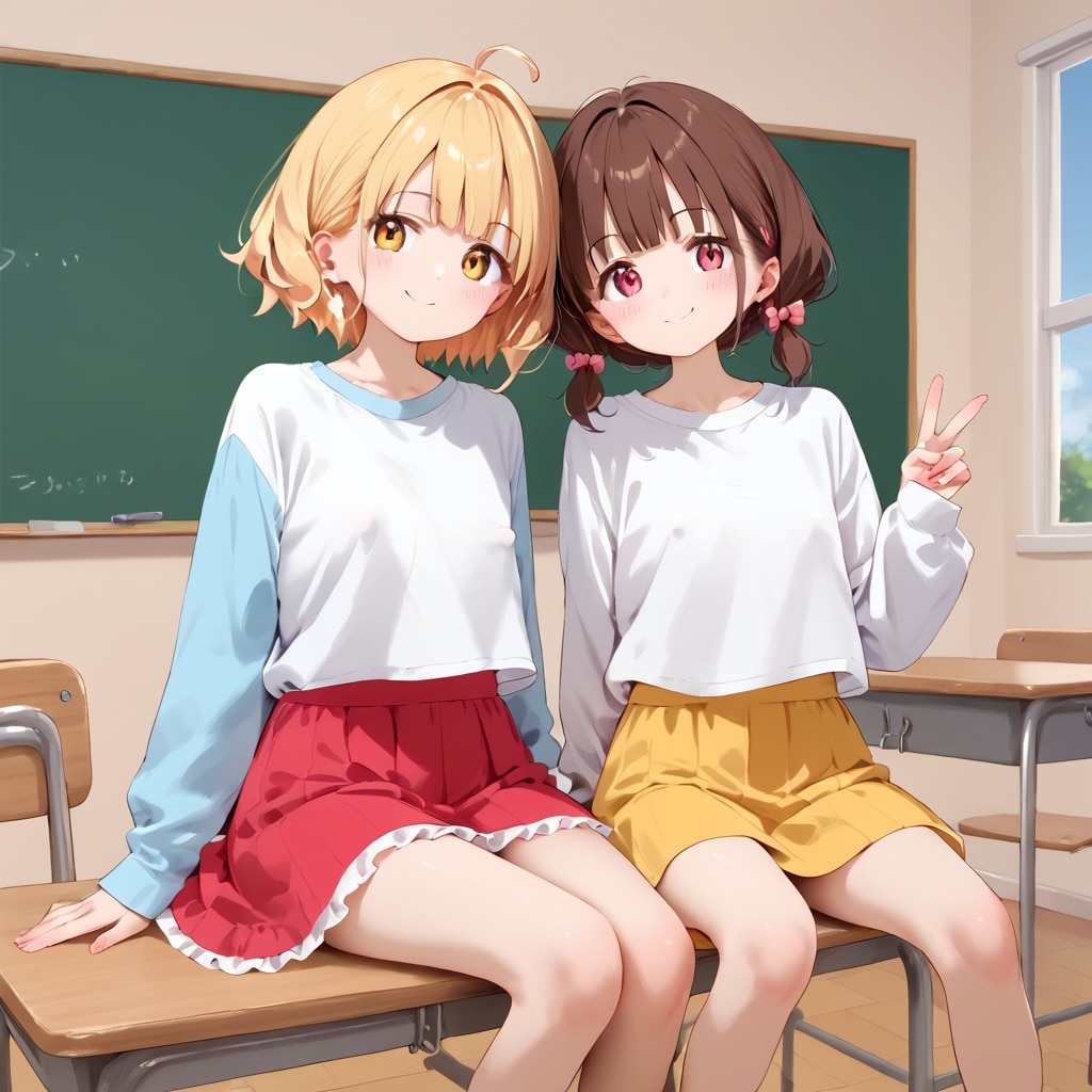 春の胸ポチ