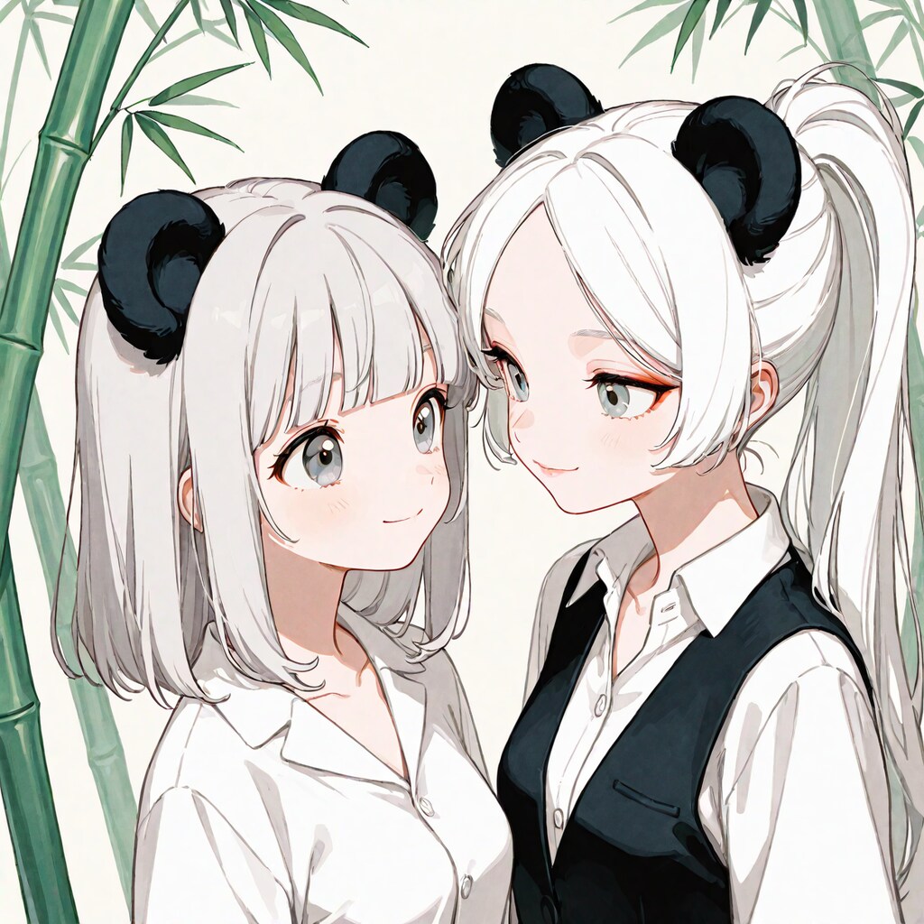 ランランちゃんとパンダのオーナさん 🐼×🐼