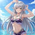 水着のエルフ　ImageFX　(３枚) 2枚目