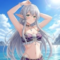 水着のエルフ　ImageFX　(３枚) 3枚目