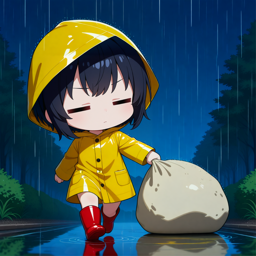 台風対策中