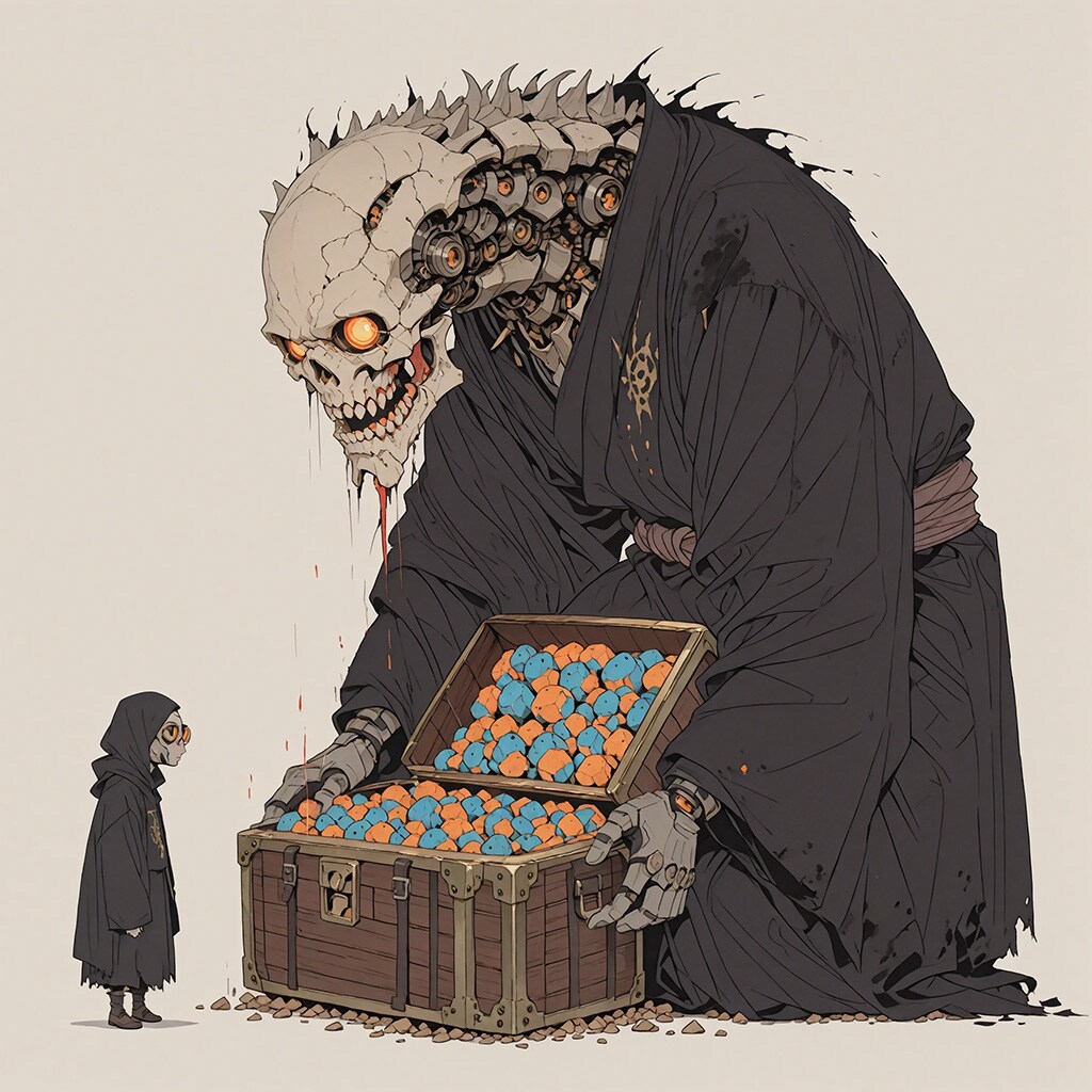 魔石売りの人造スケルトン | の人気AIイラスト・グラビア