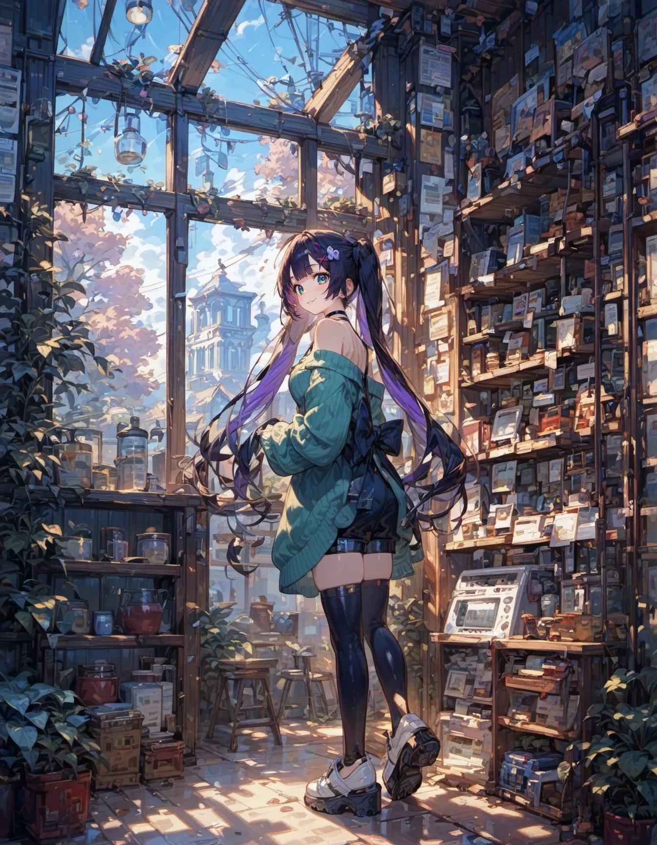 The Librarian of Secret Vistas | の人気AIイラスト・グラビア