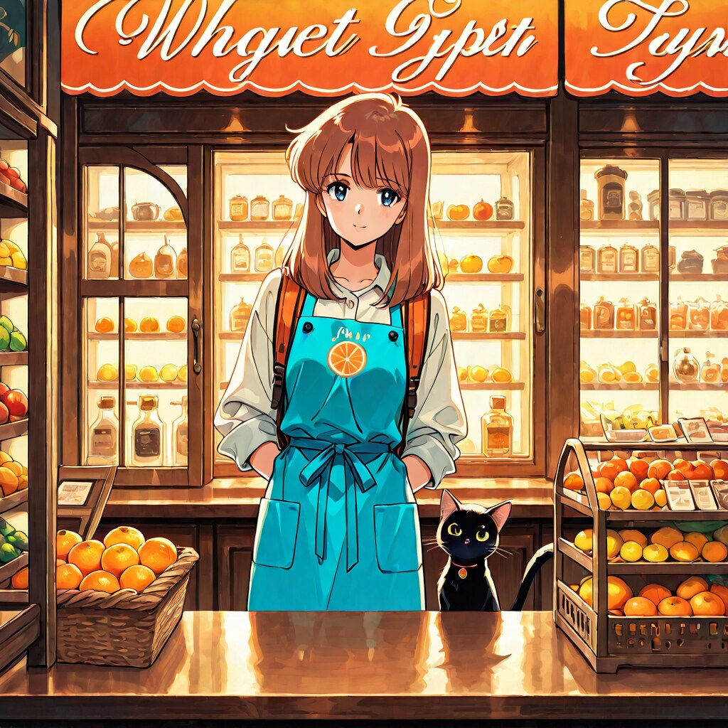 果物屋さんの前で | の人気AIイラスト・グラビア