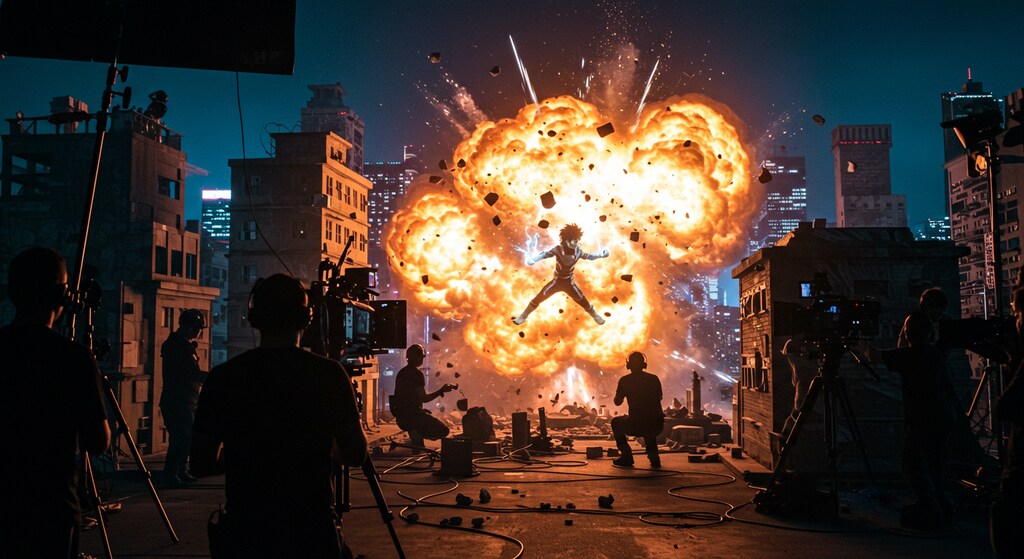 【がぞうあげます】特撮の撮影シーン