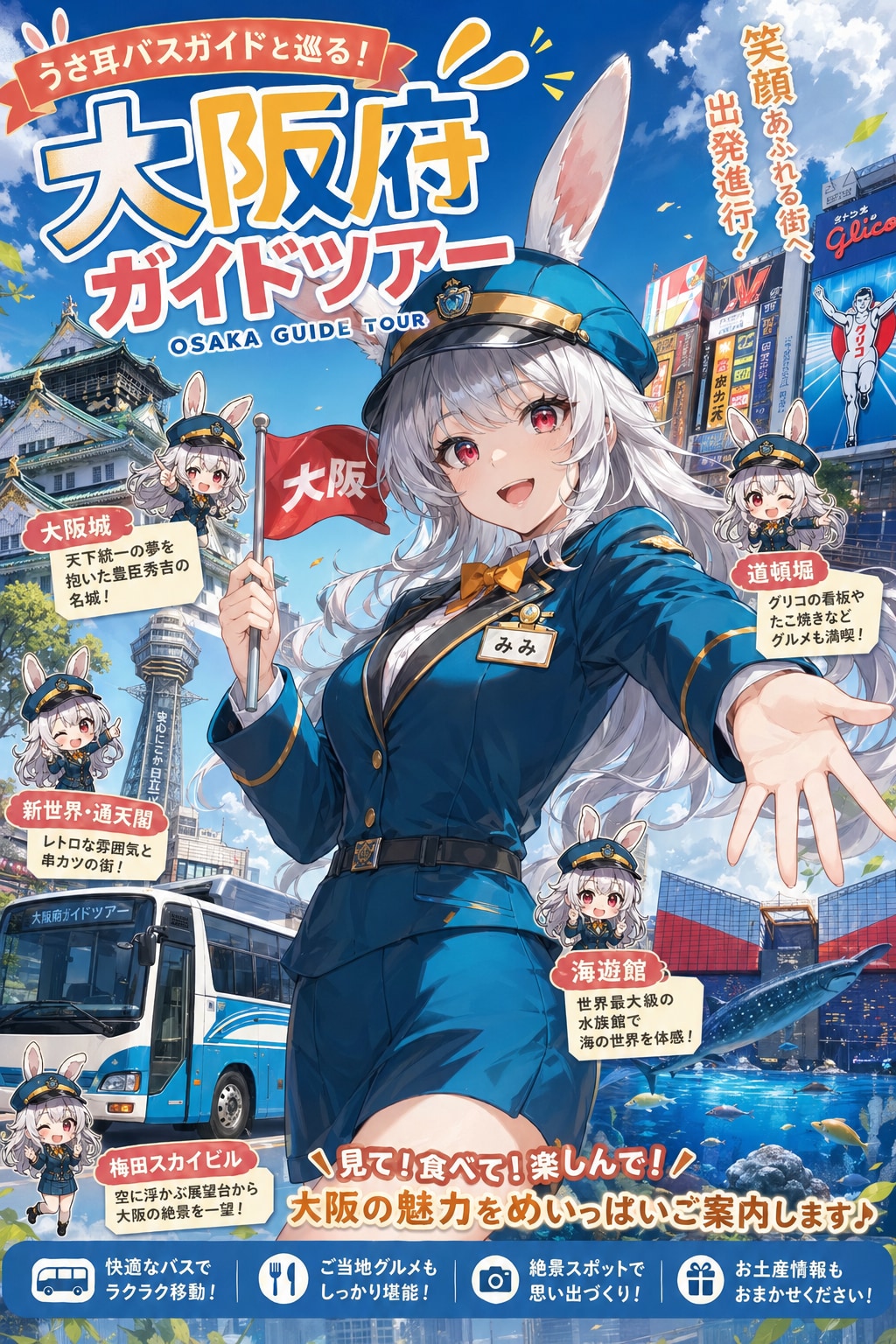 みみちゃんと巡る『大阪府ケモミミツアーズ』