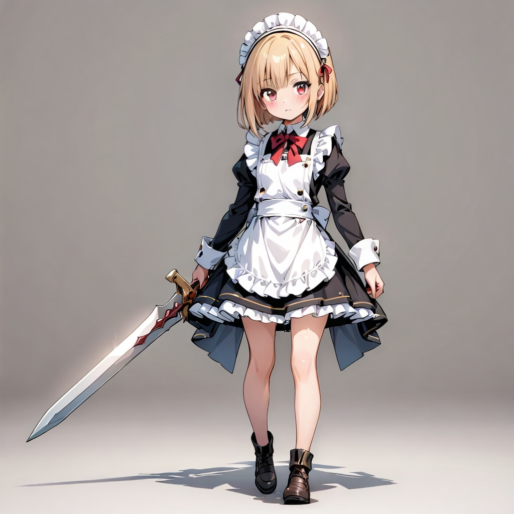 剣を持つメイドちゃん２