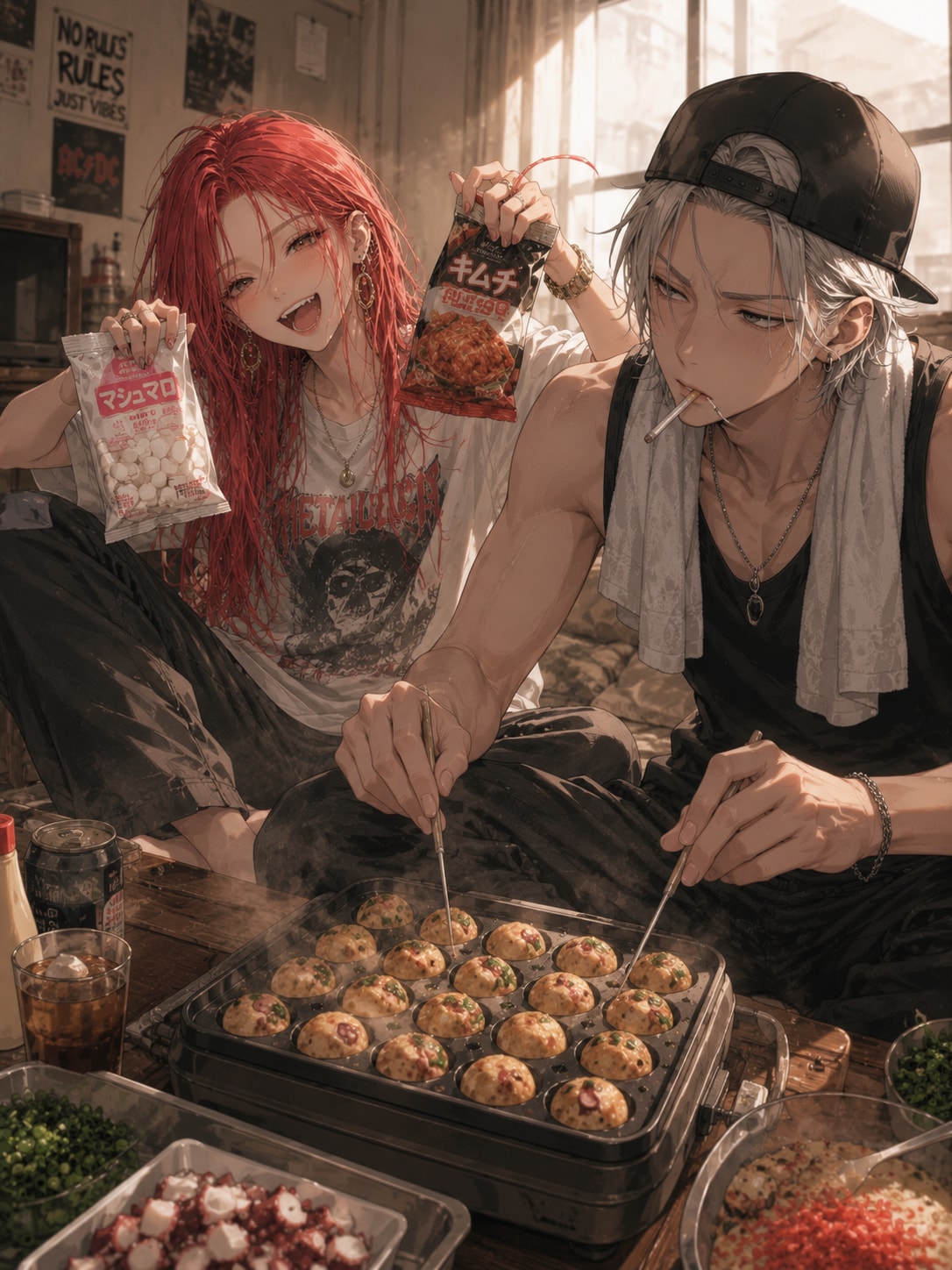 たこ焼きパーティ　ver.竜麻×十朱リラ