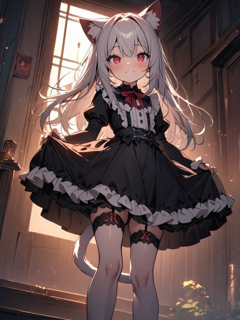 ゴスロリな猫娘
