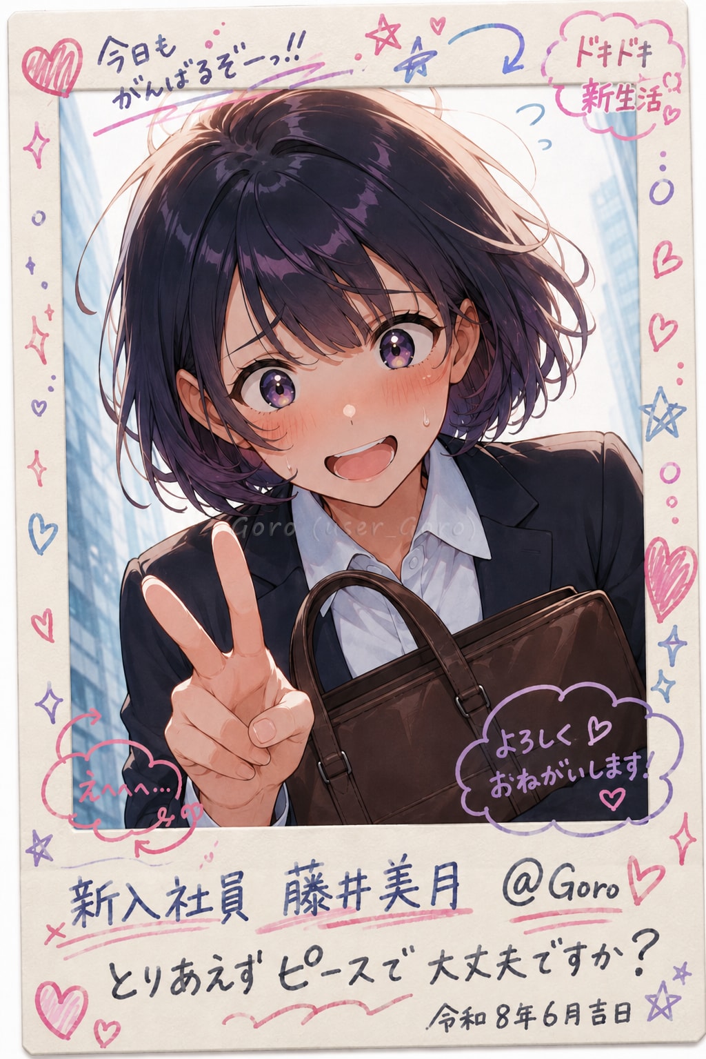 新人OL藤井美月のデコフォト