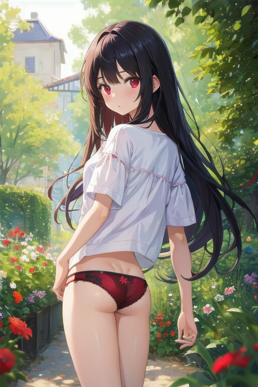 黒髪赤目の女の子2