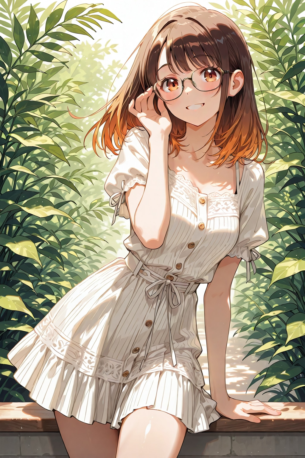 メガネ美少女