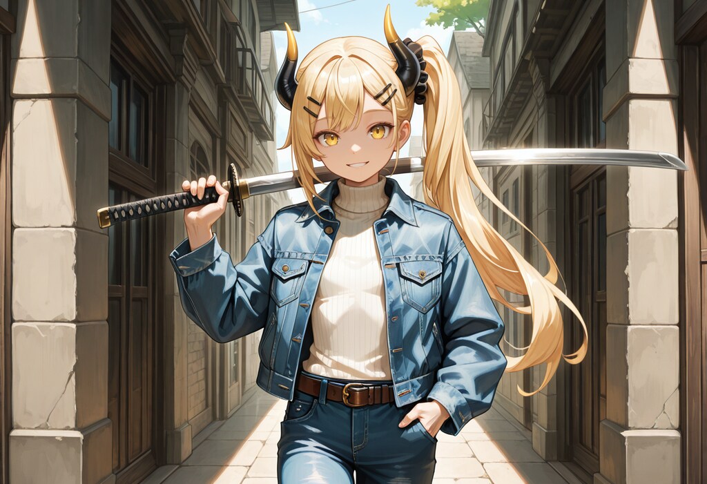 デニムな女鬼高生さん