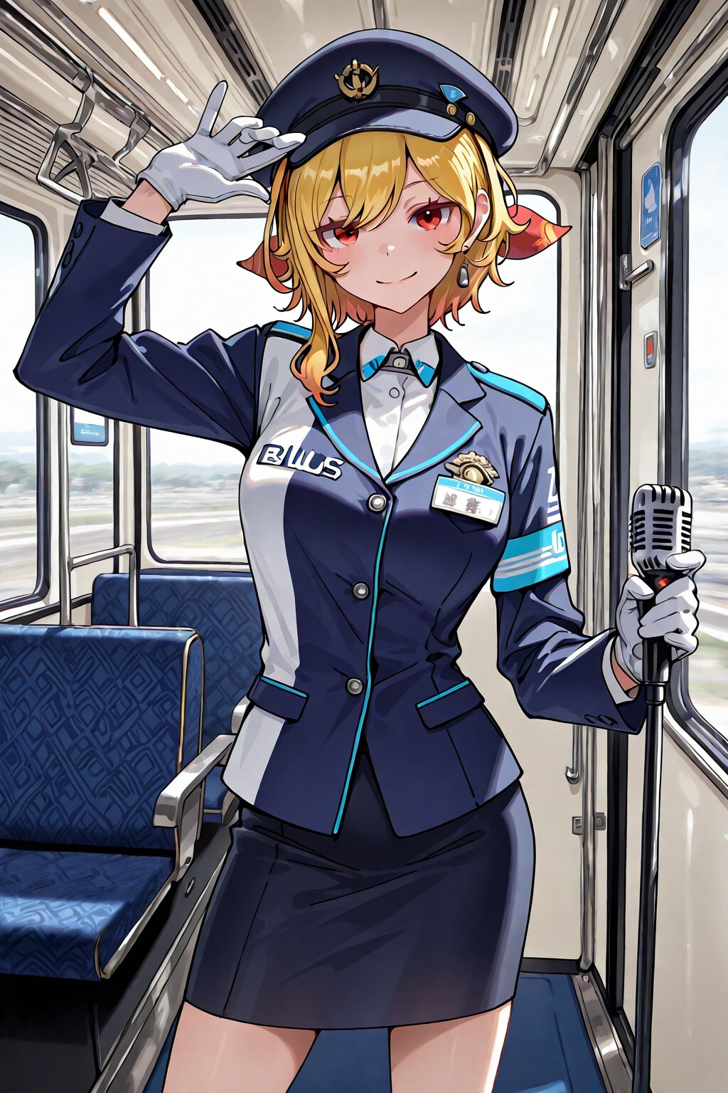 バスガイド、カエラ