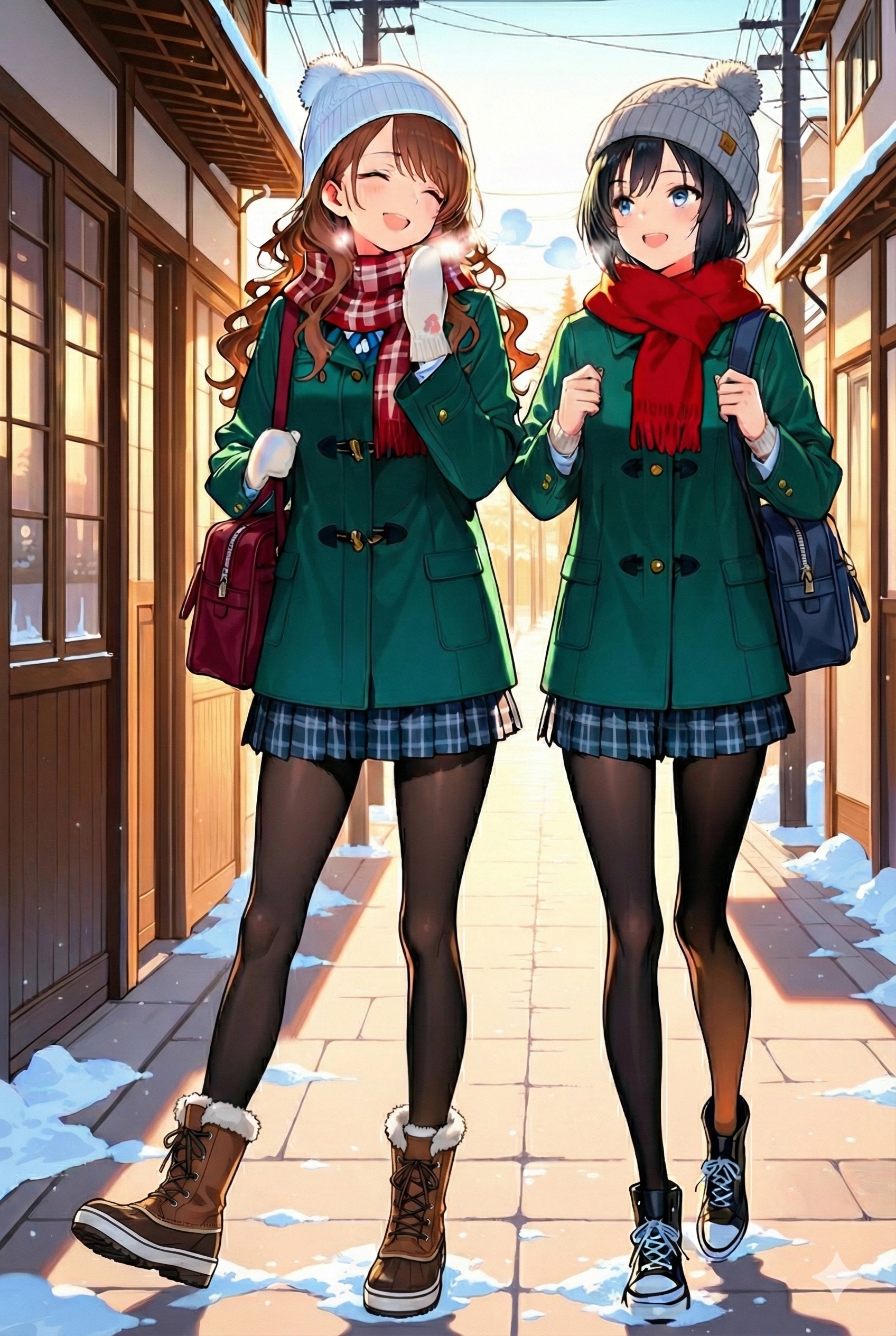 今日から三学期♪ | の人気AIイラスト・グラビア