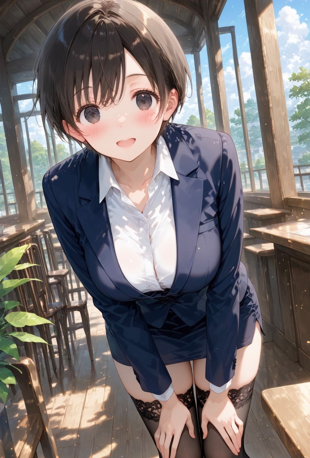 「おはよう✨️」彼女と朝のカフェ☕️１