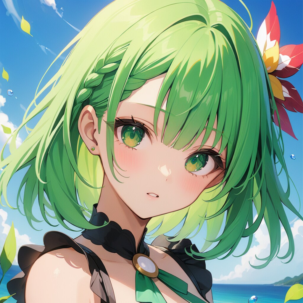 Green girl