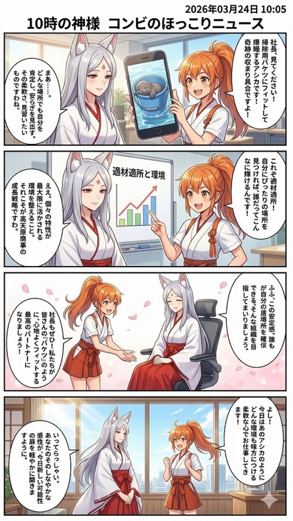 幸せを運ぶ、バケツのアシカ