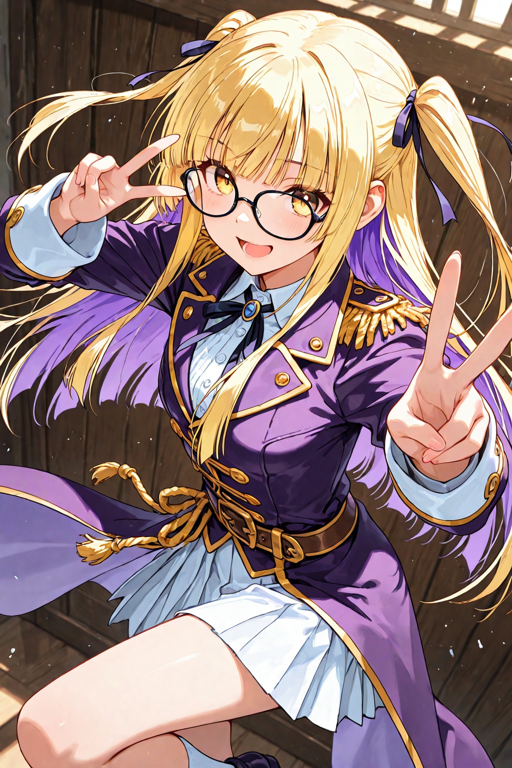 メガネをかけた住所不定少女(企画参加)