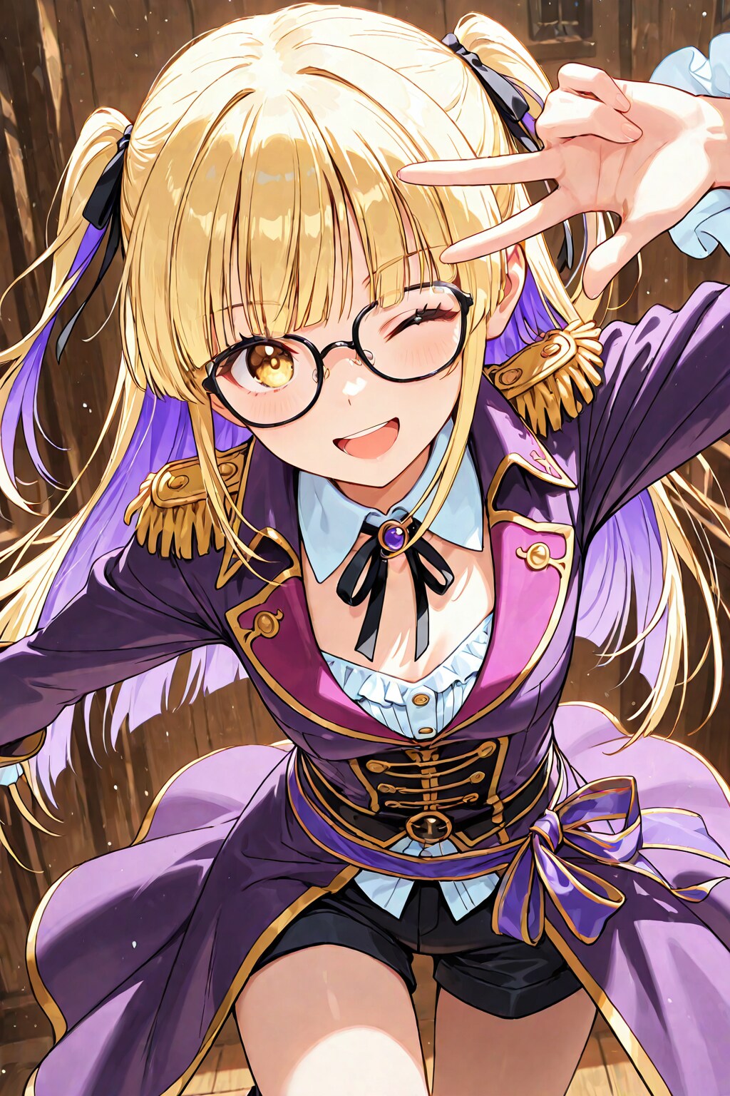 メガネをかけた住所不定少女(企画参加)