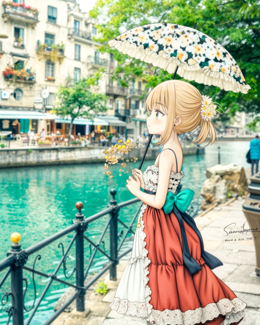 花束と、ゆっくりな時間