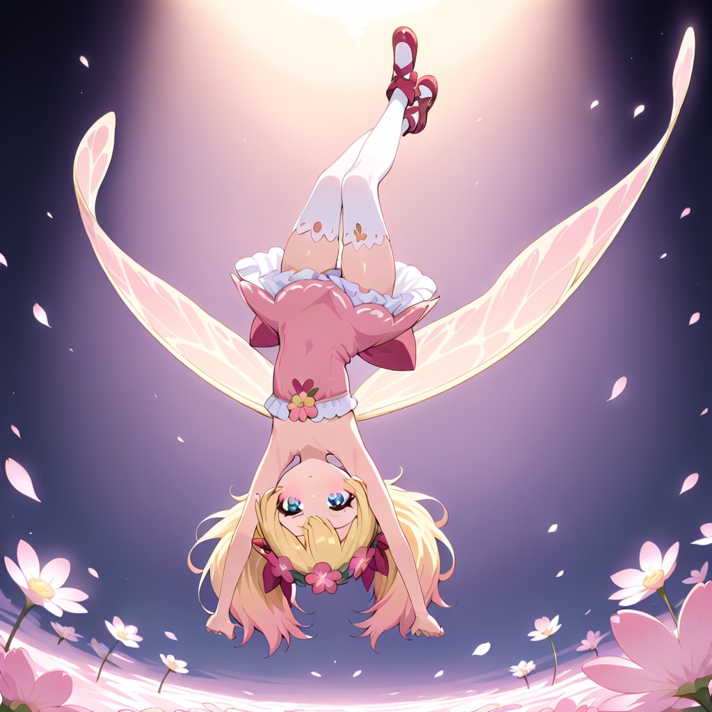 Isn't that fairy flying in a strange way?