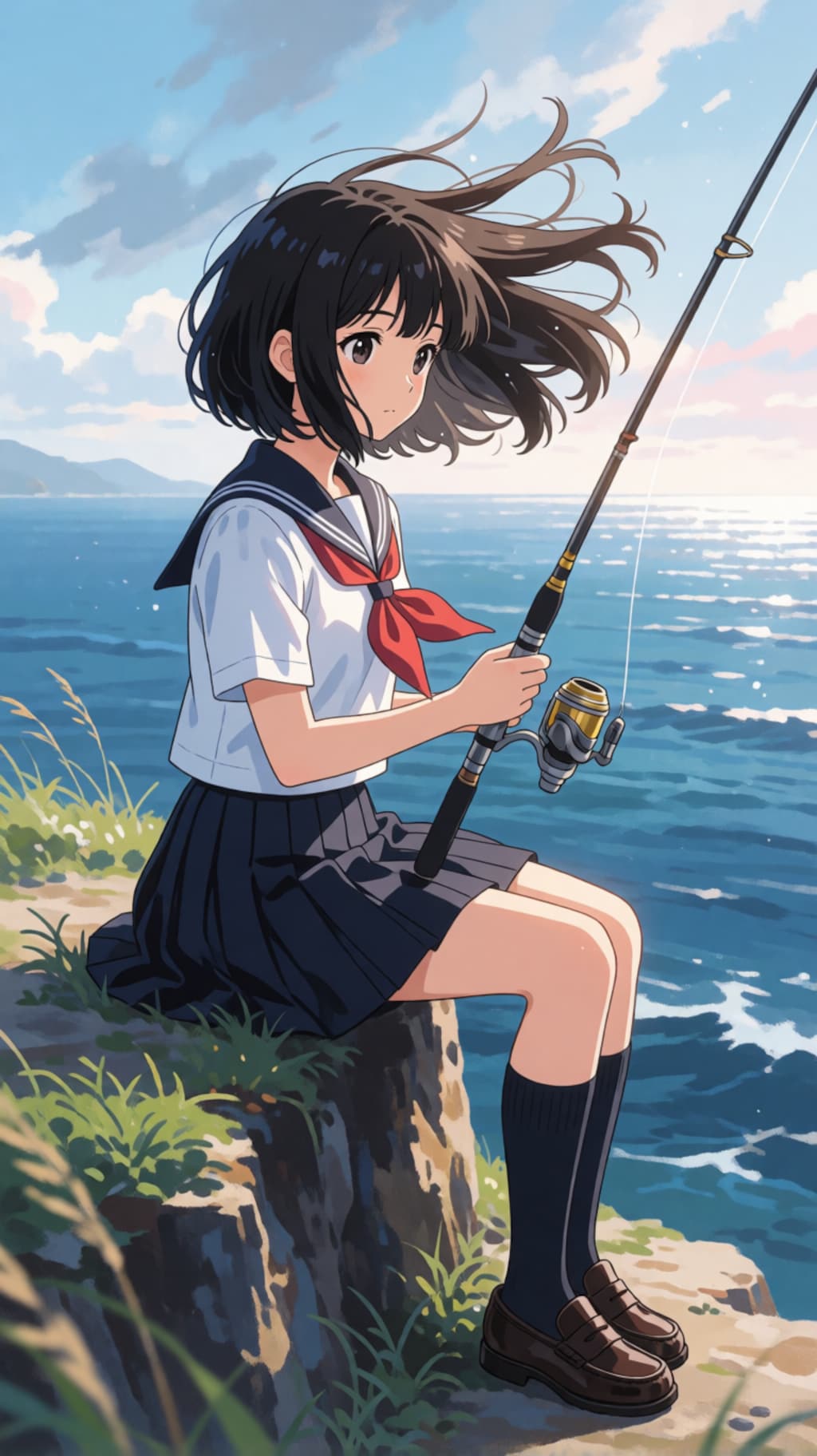 放課後の釣り