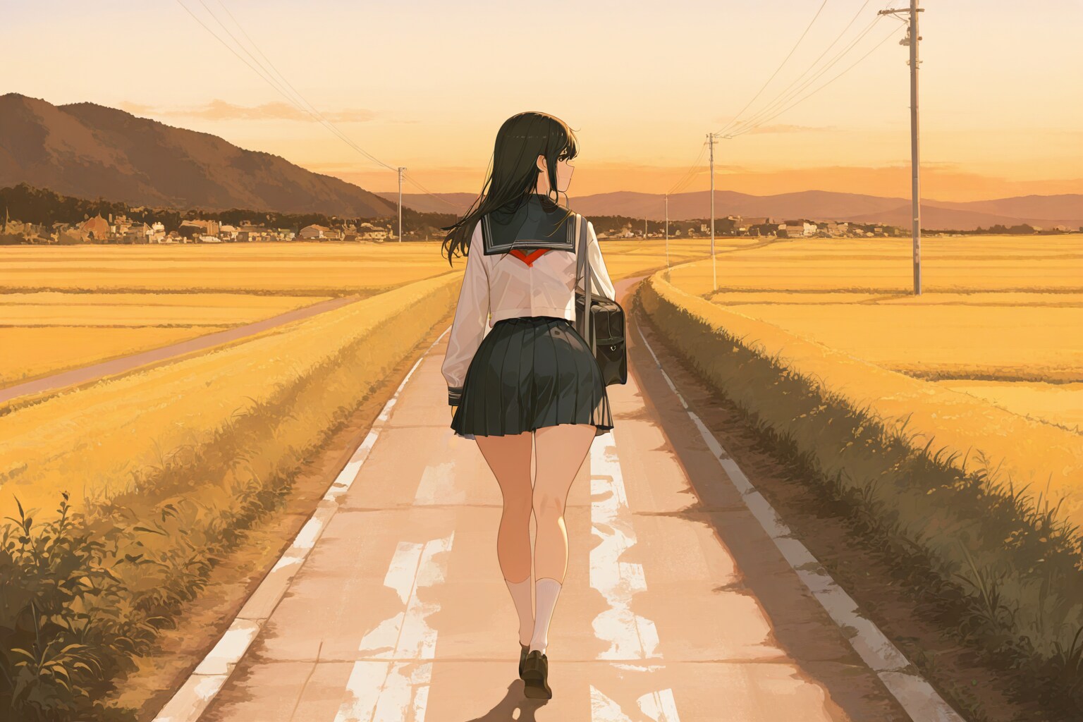 いつもと違う道を