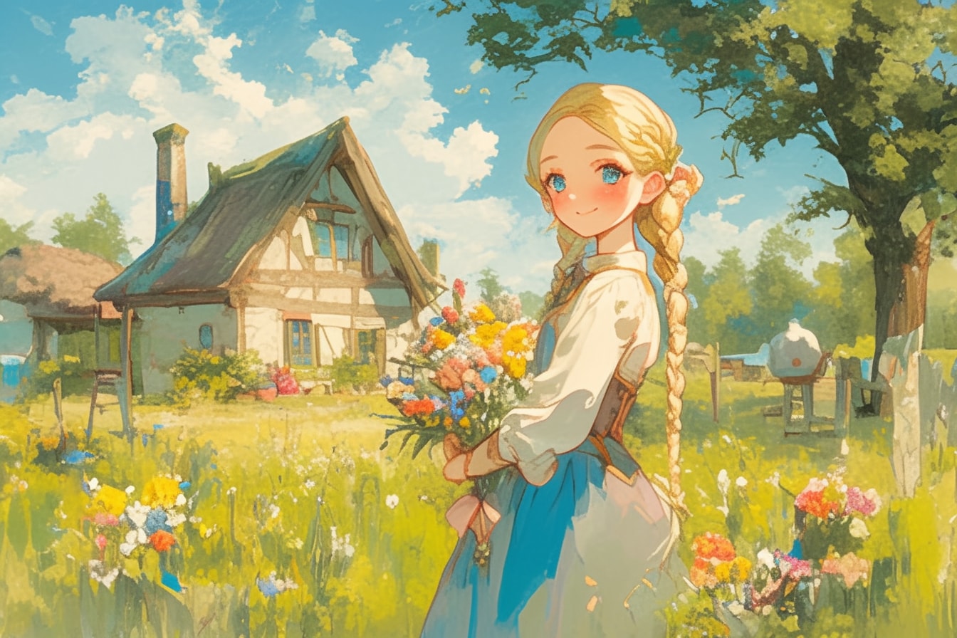 村娘55 | の人気AIイラスト・グラビア