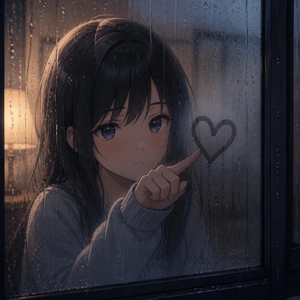 曇り窓の落書き