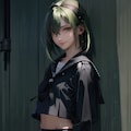 緑の髪の女の子 4枚目