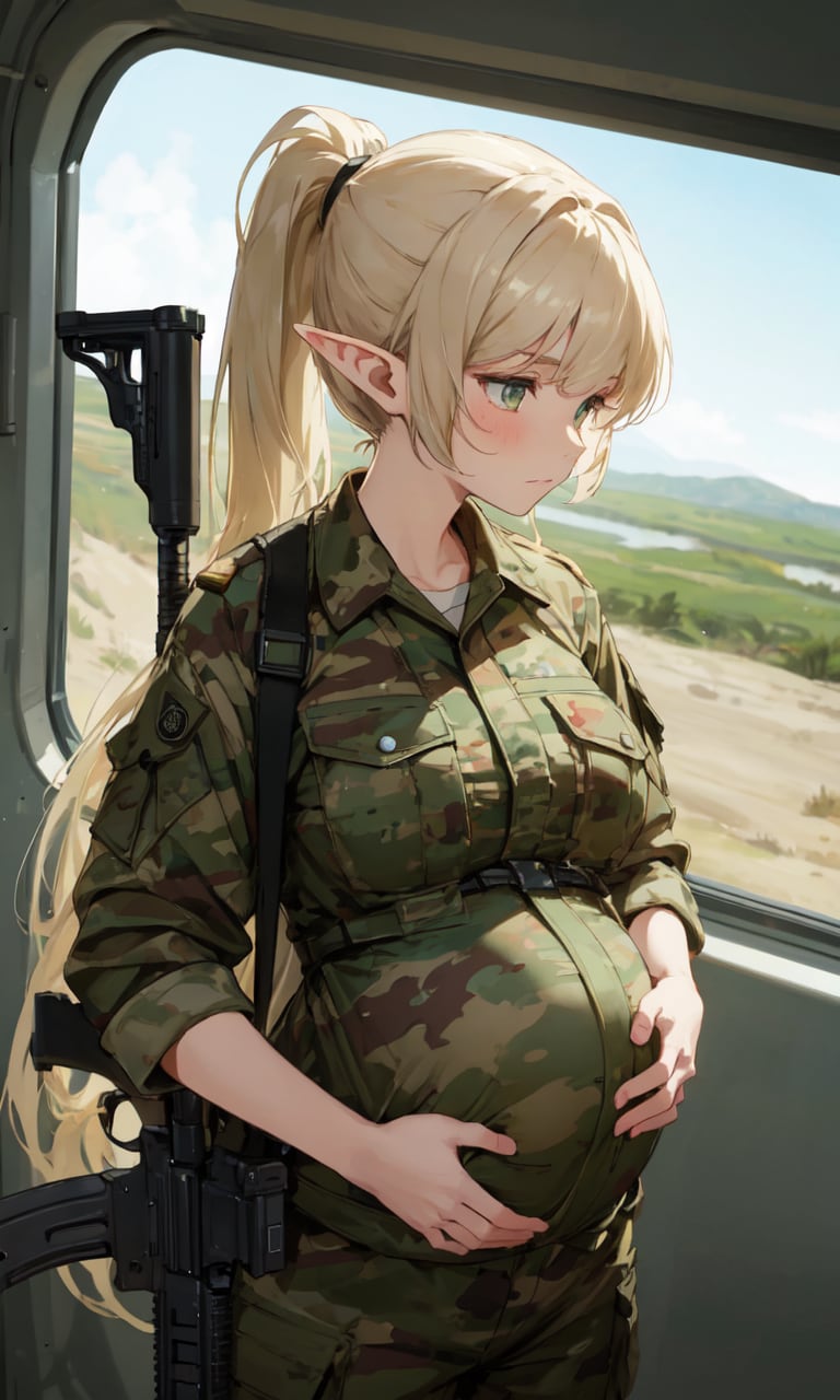 異世界ミリタリー妊婦シリーズその１０４ | の人気AIイラスト・グラビア