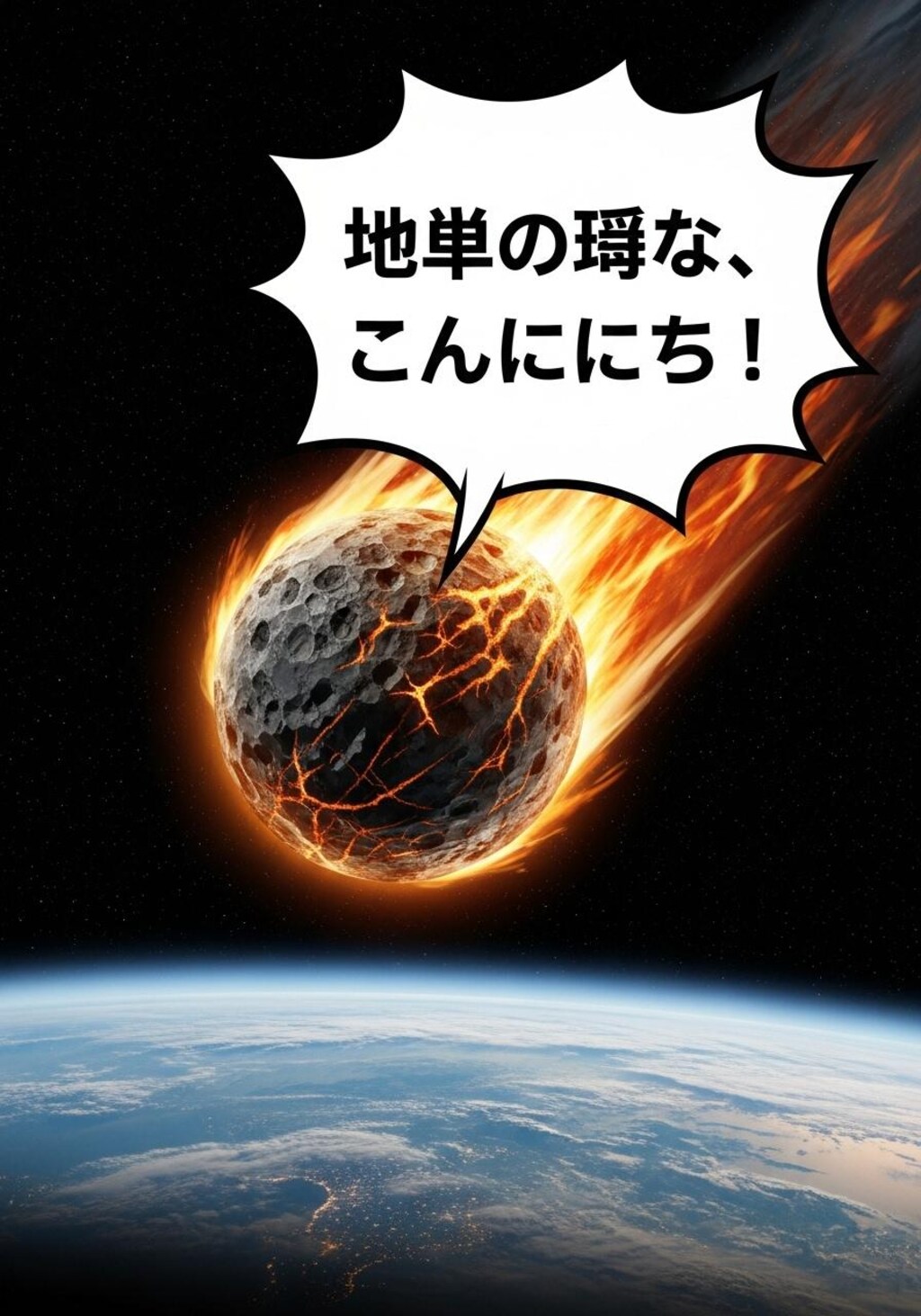 隕石に喋ってもらった