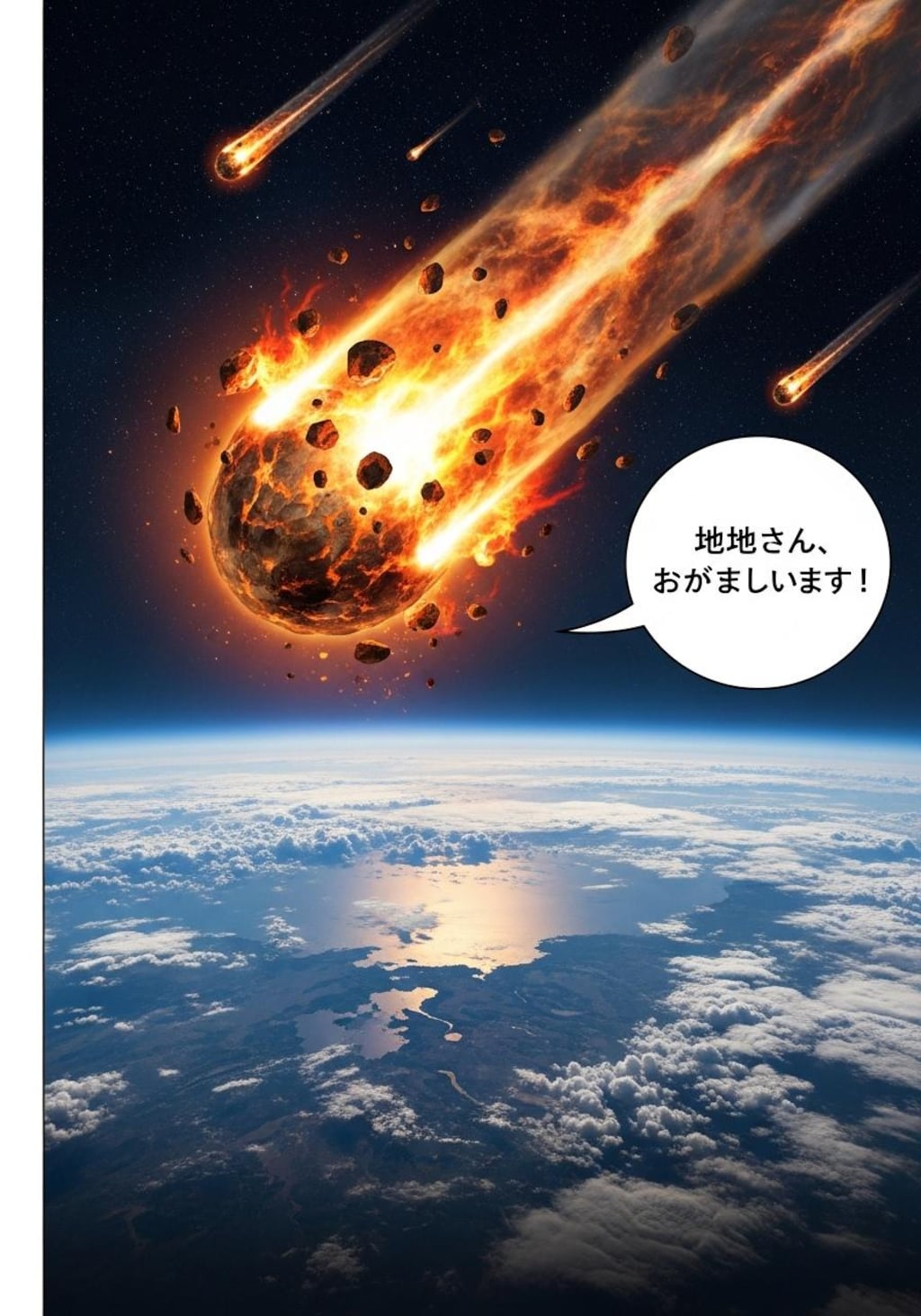 隕石に喋ってもらった