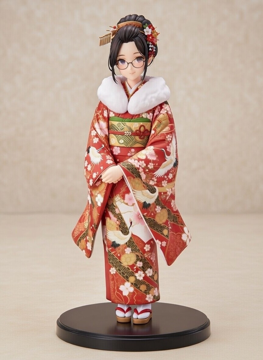 晴れ着姿