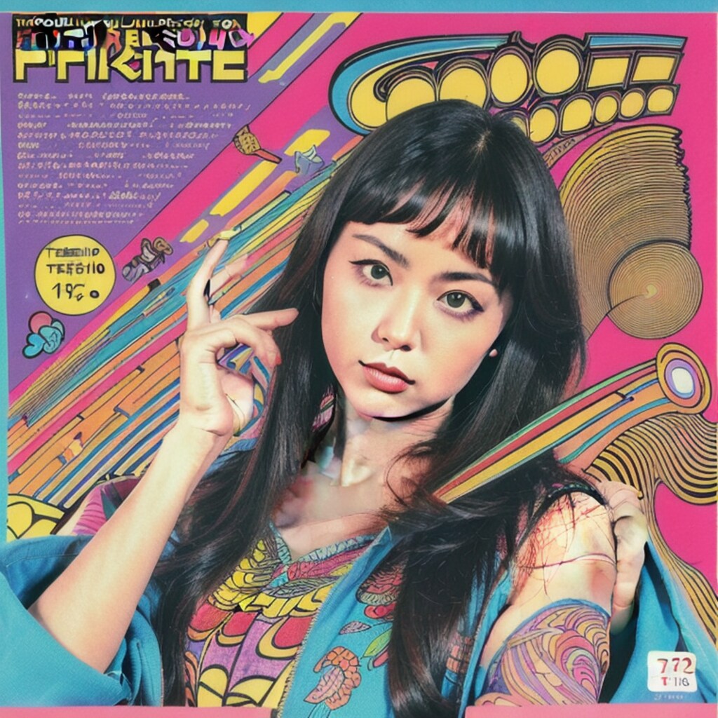 【 70年代日本のサイケシーンを再現してみた  70's Japanese psychedelic Record & Magazine Design】