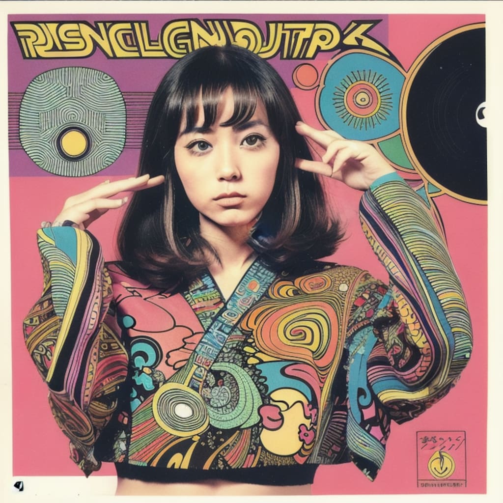 【 70年代日本のサイケシーンを再現してみた  70's Japanese psychedelic Record & Magazine Design】