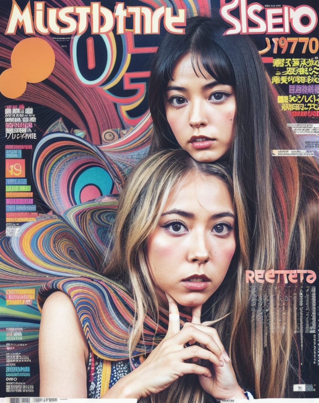 【 70年代日本のサイケシーンを再現してみた  70's Japanese psychedelic Record & Magazine Design】