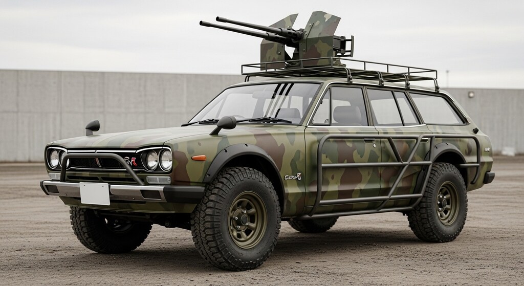 スカイラインバン軍用車