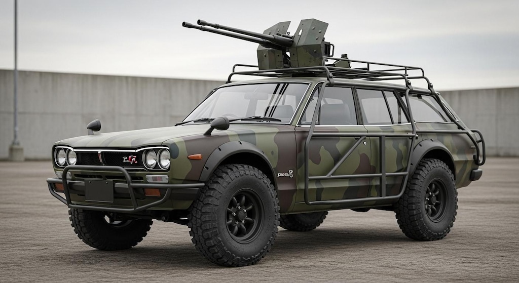 スカイラインバン軍用車