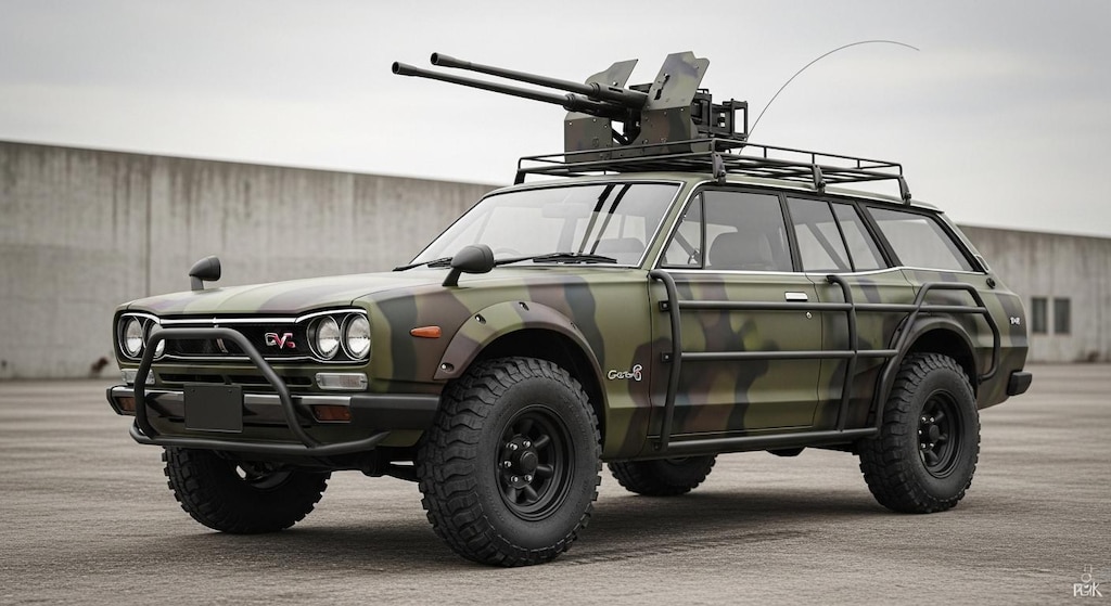 スカイラインバン軍用車