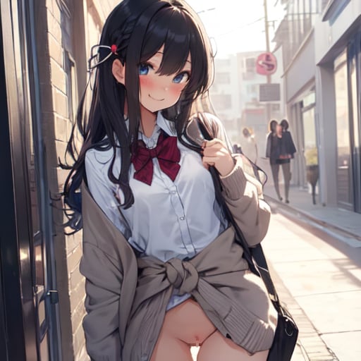 腰カーデ女子B組
