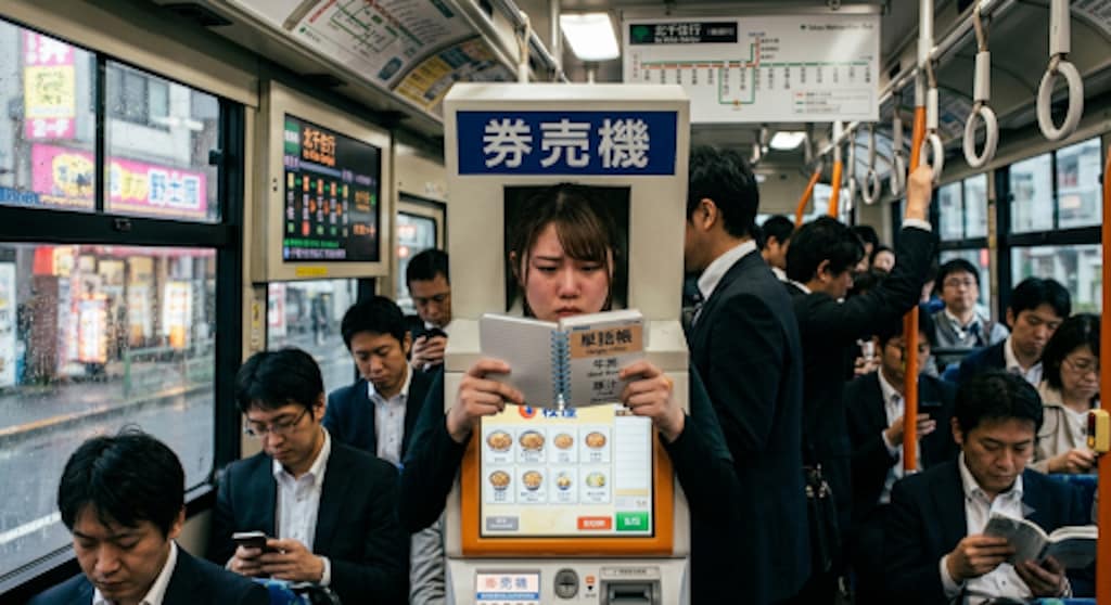 メニューを一生懸命覚える券売機ちゃん