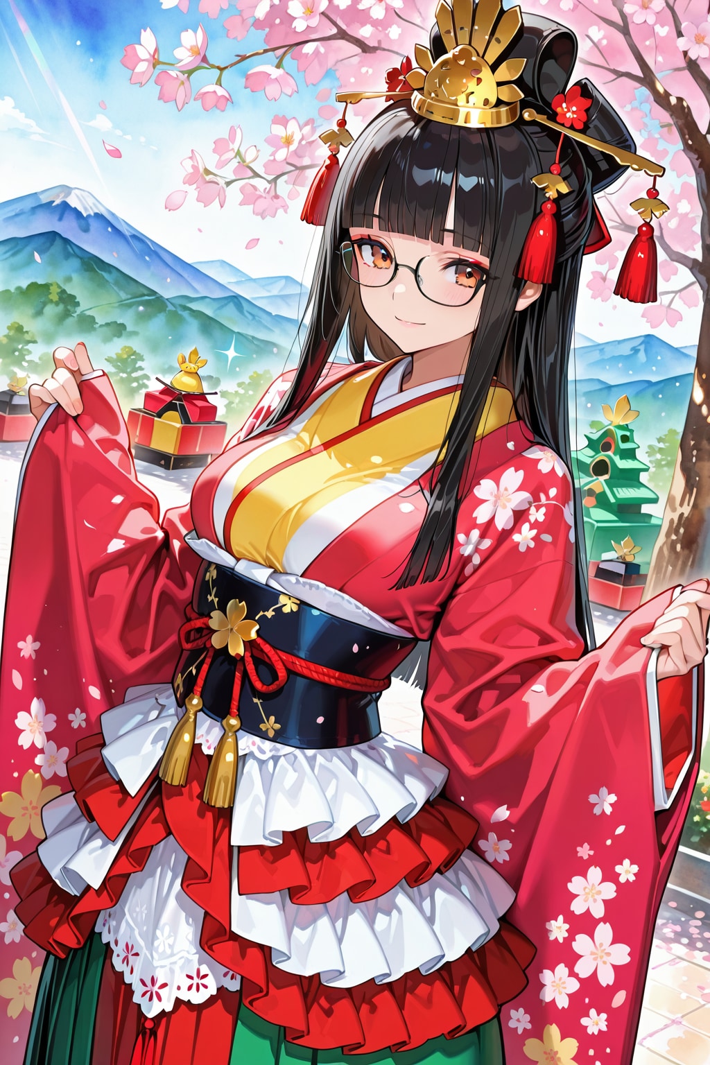 雛祭りテスト【重ね着①】