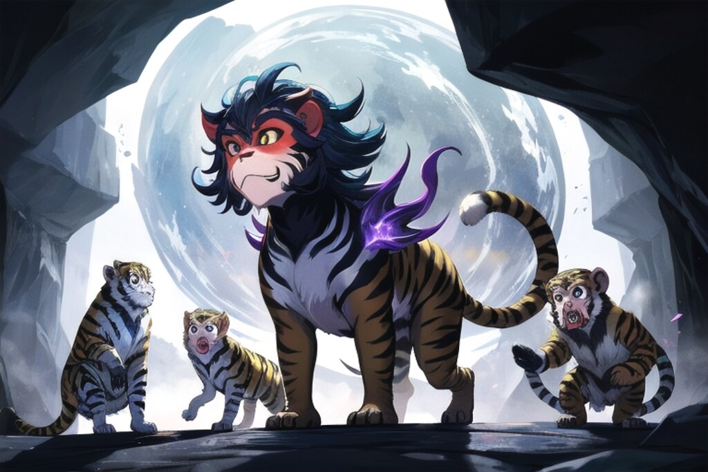 虎柄蛇尻尾のぬえ