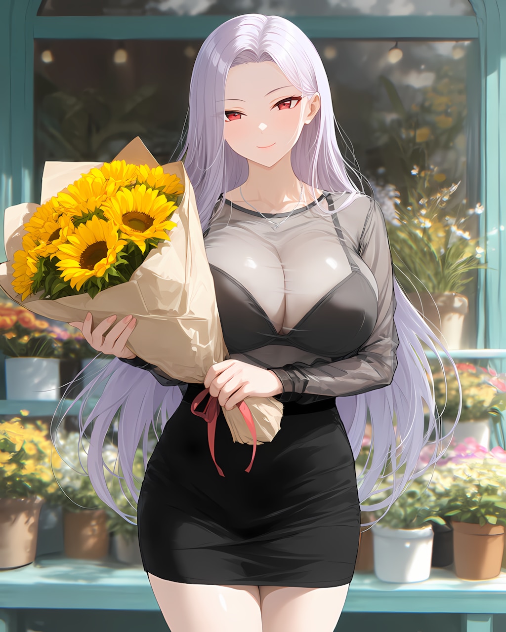 ひまわりの笑顔と出勤前の贅沢ブーケ🌻✨