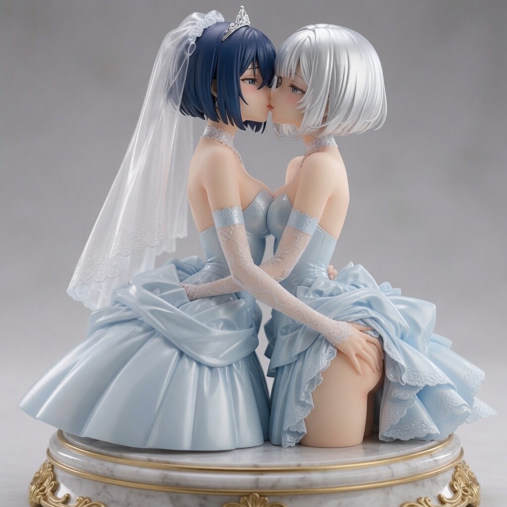 白髪ちゃん&青髪ちゃんフィギュア化！