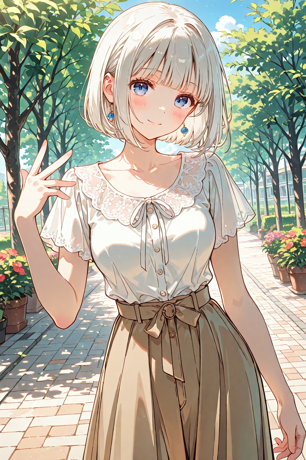 ロングスカート愛好家さん所の白髪 光莉さん